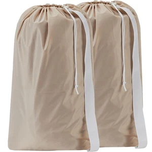 Pack de 2 bolsas de lavandería XL de nailon con correa, organizador grande de prendas sucias, fácil... - Imagen 1 de 7