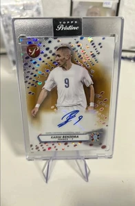 2023-24 Topps PRISTINE Refractor Road UEFA Euro /50 Karim Benzema Auto Encased - Bild 1 von 2