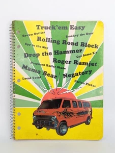 Cuaderno The CBERS Vintage Personalizado Van Van Vanner Años 70 Boogie Wild Willie Econoline CB - Imagen 1 de 14