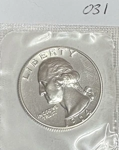1964 UNC 90% Silver Washington Quarter -031 - Picture 1 of 2