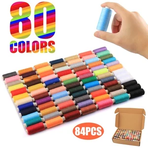 84 PCS Sewing Thread Assortment 80 Color Thread for Machines & Hand Sewing - Picture 1 of 7
