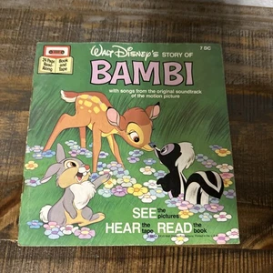 Walt Disney 1978 Bambi 33 velocidades ver escuchar leer libro sin cinta - Imagen 1 de 7