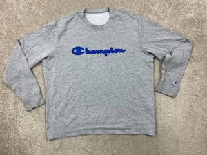 CHAMPION Sweatshirt Grey Mens XL Pullover pit-pit 25 in - Picture 1 of 21