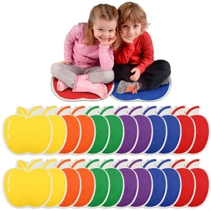 24 Teile Kinderteppich Kreis Sitze Kindermatten Teppich Rund Teppich Weichboden M... - Bild 1 von 7