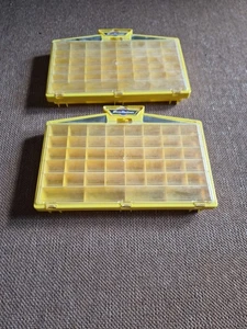2x Micro Machines 1989 Yellow Carry Display Case, Used - Picture 1 of 3
