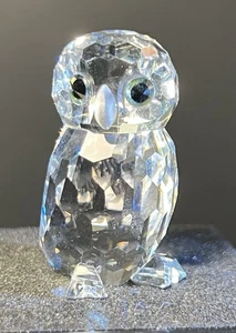 Swarovski 80er Jahre Eule klar Kristall Figur Feathered Friends 011014, 1,5 Zoll - Bild 1 von 8