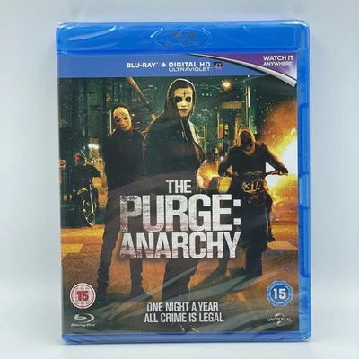 The Purge: Anarchy [Blu-Ray] Frank Grillo • Carmen Ejogo • New & Sealed • UK - Image 1 of 2