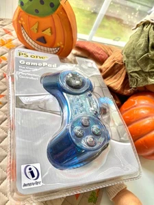 PS One PS1 GamePad Colors Blue InterAct Controller New Original packaging 2001 - Picture 1 of 5