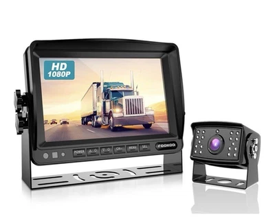 AHD 1080P 7" REAR VIEW REVERSING BACKUP CAMERA SYSTEM KIT RV Camper Trailer Box - Image 1 of 4