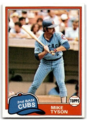 1981 Topps Mike Tyson . Chicago Cubs #294 - Image 1 of 2