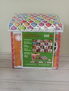 Rompecabezas Eurographics coleccionable lata 550 piezas nueva casa de pan de jengibre - Imagen 1 de 5