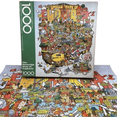 Springbok The Sovereign State of Euphoria Vintage 1000 pc Jigsaw Puzzle - Image 1 of 4