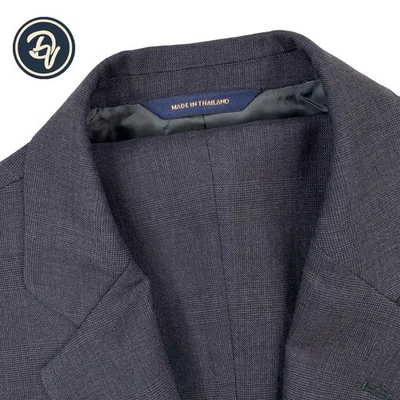 Mens 40 S Brooks Brothers Italy Madison Fit Charcoal Grey Glen Plaid Wool Suit - Image 1 of 4