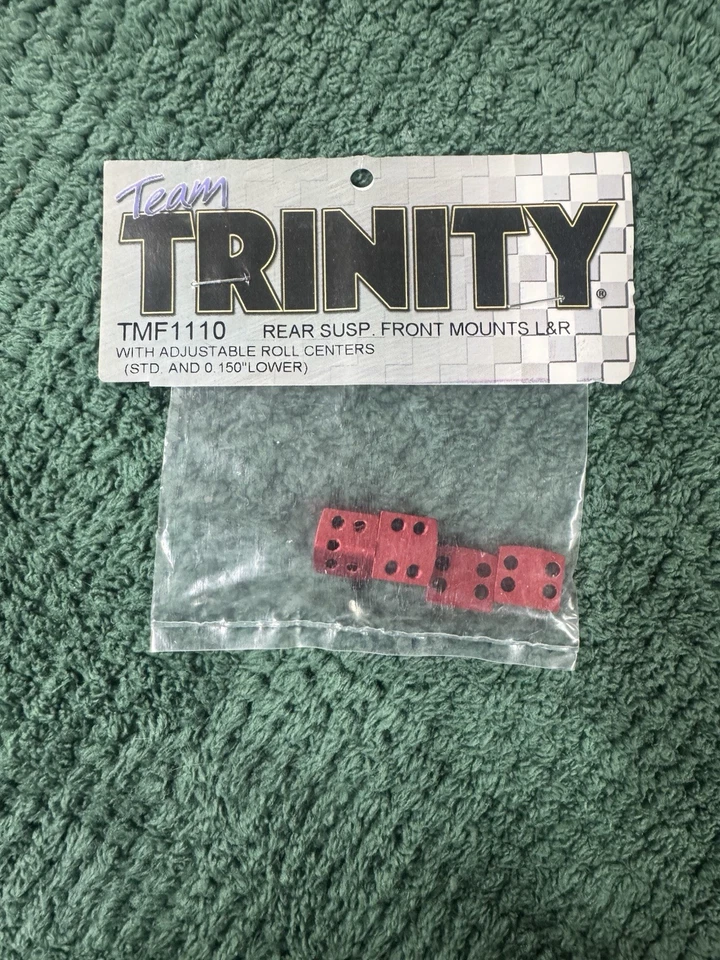 Trinity Aluminum Matt Francis Rear Suspension Mounts for Losi XXX-S Red TMF1110