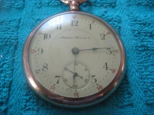 Arrow Watch Co Open Face 14 Size Taschenuhr - 17 Jewel 25 Jahre Goldgehäuse - Bild 1 von 6