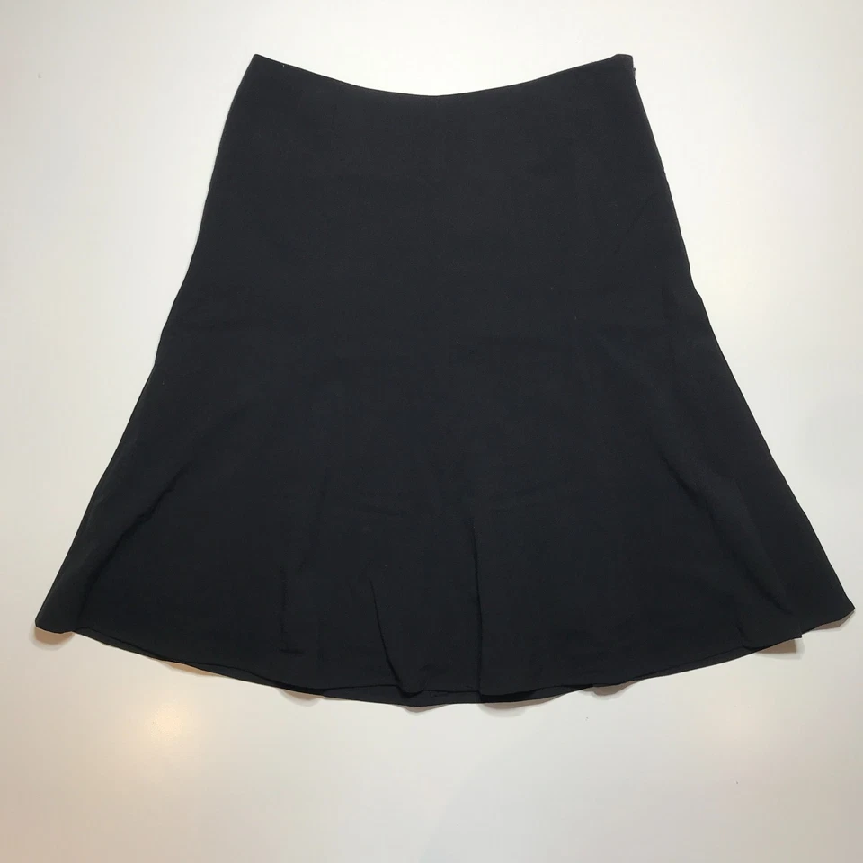 Женская трапециевидная расклешенная юбка Camille La Vie 10 эластичная однотонная черная стильная незаменимая - Изображение 1 из 4