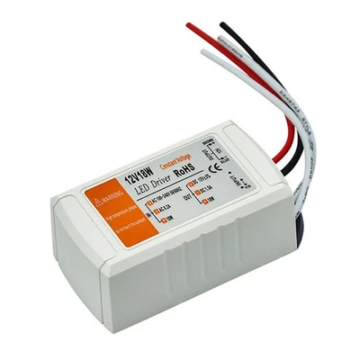 Convertidor AC-DC Adaptador Controlador LED AC 120V/240V a 12V 18W Transformador Foto 1 de 4