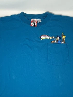 Винтажная футболка 1990-х Donald Duck Art Mickey Co Disney Pocket (3XL) - Изображение 1 из 4