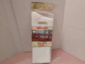 Vintage Fox River Alturas Wick Dry Undersock Liner SZ M White - Picture 1 of 8