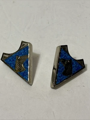 Vintage Silver/nickel  Triangle Collar Tips Southwestern Style B1-56 - Image 1 of 4