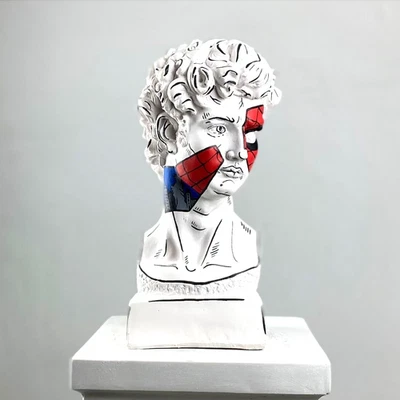 Handgefertigte David Pop Art Skulptur, Design Michelangelos griechische... - Bild 1 von 4