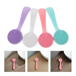 Cepillo de limpieza facial de silicona de 4 piezas con mango exfoliante - Imagen 1 de 20