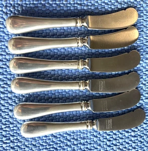 Par (2) Esparcidor de mantequilla ONC Durham Old Newbury Crafters mango esterlina 5 7/8" - Imagen 1 de 9