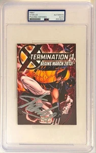 Stan Lee Marvel The Avengers X-Termination #1 Signed Auto 4x6 Photo Card PSA DNA - Picture 1 of 1