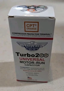 Nuevo condensador universal de funcionamiento del motor AmRad Turbo 200 naranja - Imagen 1 de 5