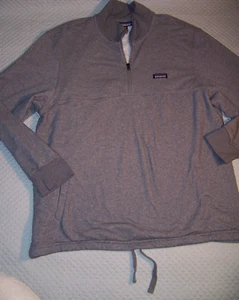 Patagonia Mens 1/4 zip pullover shirt drawstring hem size XXL Gray LKNEW pockets - Picture 1 of 5