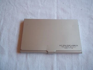 Porta biglietti o tessere usato marca Spalding in metallo - Foto 1 di 3