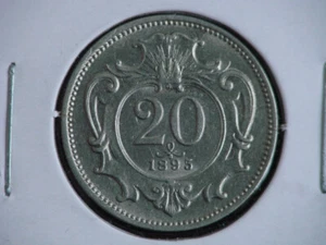 1895 Austria 20 Heller, KM# 2803 - Unc. - Picture 1 of 4