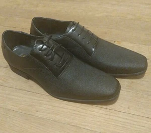 Ferro Aldo Herren 10 1/2 schwarz elegante Schuhe MFA-19277B - Bild 1 von 7