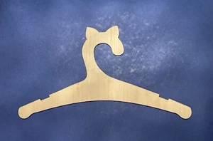 Kinderkleiderbügel Puppen Kleiderbügel Kinder Baby Babykleiderbügel Holz  Katze - Bild 1 von 2