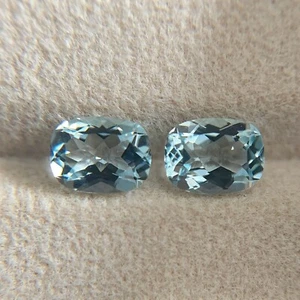 2.37 CTS_ EXCELENTE COJÍN 8 X 6 MM_100% AGUAMARINA NATURAL DE BRASIL!! - Imagen 1 de 1