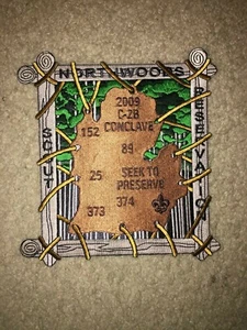 Boy Scout 2009 Camp Northwoods C2B 374 OA Michigan Section Conclave Jacket Patch - Picture 1 of 1