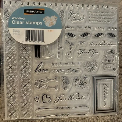 Lote de sellos acrílicos Fiskars 8 x 8 Foto 1 de 4