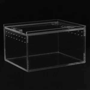 Reptile Feeding Box Baby Gecko Terrarium Kit Spider Enclosure Breeding - Picture 1 of 12