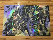 X-Men Days Of Future Past FOIL VARIANT Screen Print Poster Iaccarino not Mondo