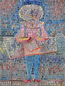 11141.Decoration Poster.Home Wall.Room art.Paul Klee painting.Boy in fancy Dress - Imagen 1 de 1