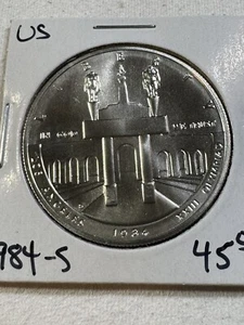 1984-S US Olympic Silver Commemorative Dollar Stadium - Picture 1 of 4