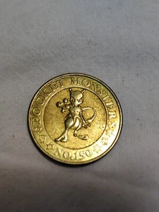 Mewtwo Pokemon Coin Japanese Banpresto Metal Gold Medal A1306 - Picture 1 of 6