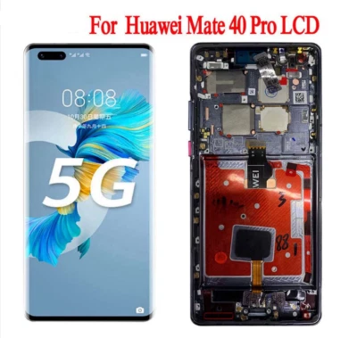 OEM For Huawei Mate 40 Pro AMOLED LCD Display Screen Touch Digitizer Black Frame - Image 1 of 3
