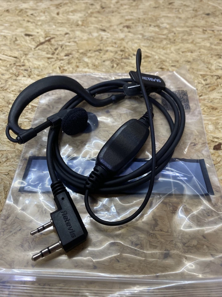Retevis Radio 2 Plug Earpiece Earhook Headset with Mic - Image 1 of 1