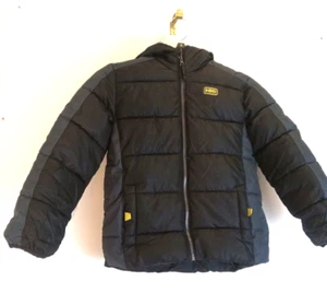 Hawke And Company Puffer Coat Jacket Girls Black Winter Hooded Zip Up Pockets - Picture 1 of 6