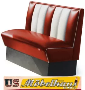 HW-120r American Dinerbank Sitzbank Diner Bänke Möbel 50´s USA Style Gastronomie - Bild 1 von 7