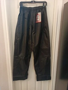 Nuevo con etiquetas para hombre Bilt negro monzón sobre pantalón cintura elástica resistente al agua mediano - Imagen 1 de 9