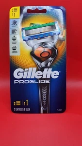 GILLETTE PROGLIDE RAZOR + 2 CARTRIDGE  - Picture 1 of 2
