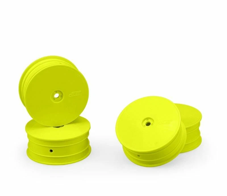 J Concepts - Mono Front Wheel, Yellow, for TLR 22X-4 / B74.1 / XRAY XB4, 4pc - Image 1 of 1
