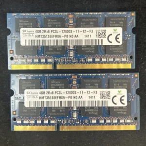 Hynix 8GB (2x4GB) HMT351S6EFR8A-PB 2Rx8 PC3-12800S DDR3 Laptop RAM Memory - Tes - Picture 1 of 5